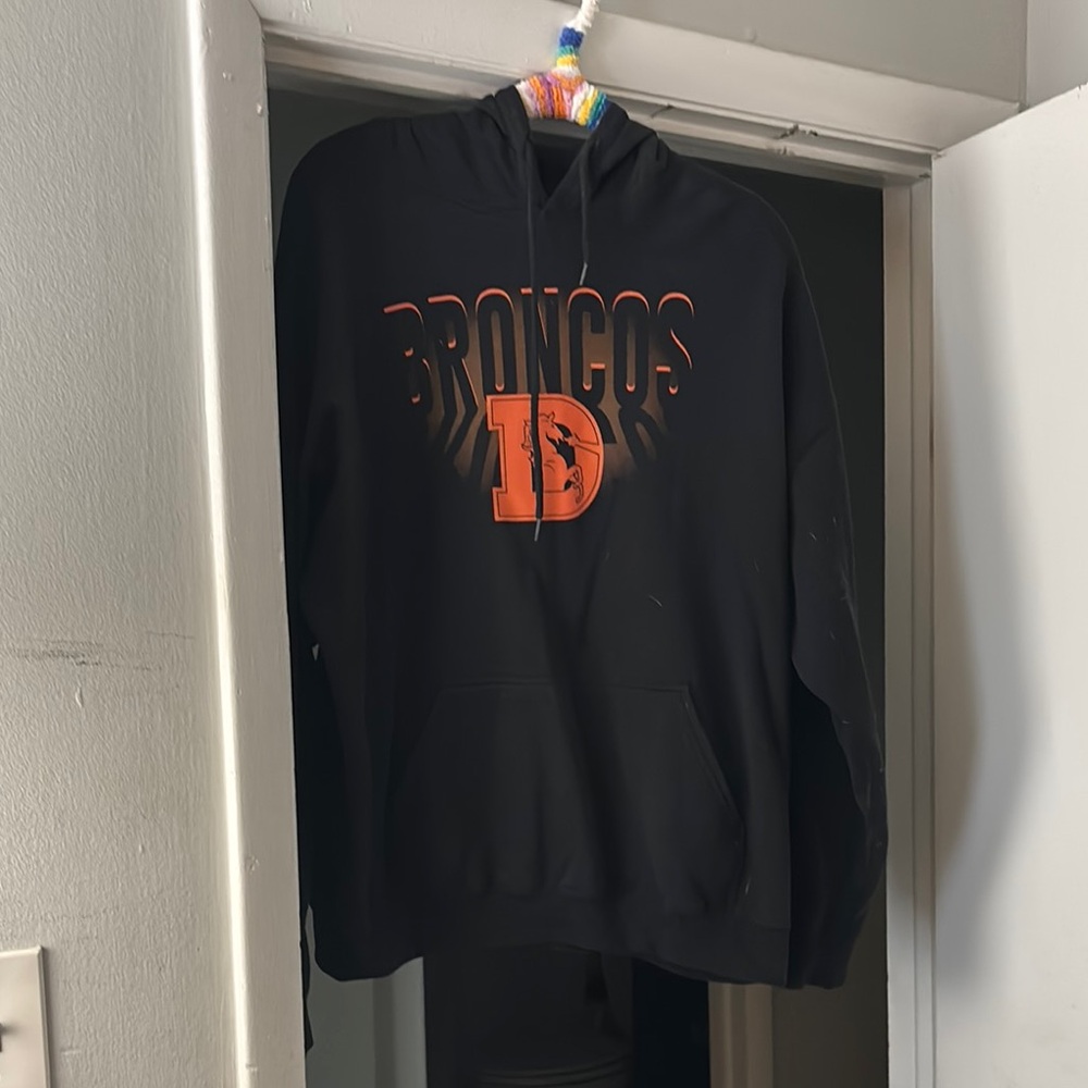 NFL Broncos Black and Orange Hoodie